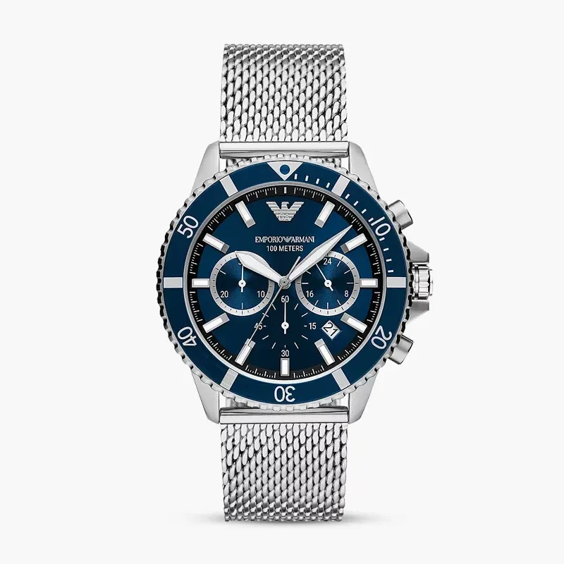 Emporio Armani World Explorer Chronograph Blue Dial Men's Watch | AR11587